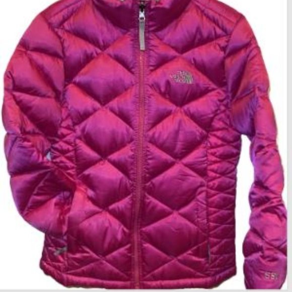THE NORTH FACE  💖 550 Girls Down Puffer Jacket ~ Size Large (14/16) - Picture 2 of 11